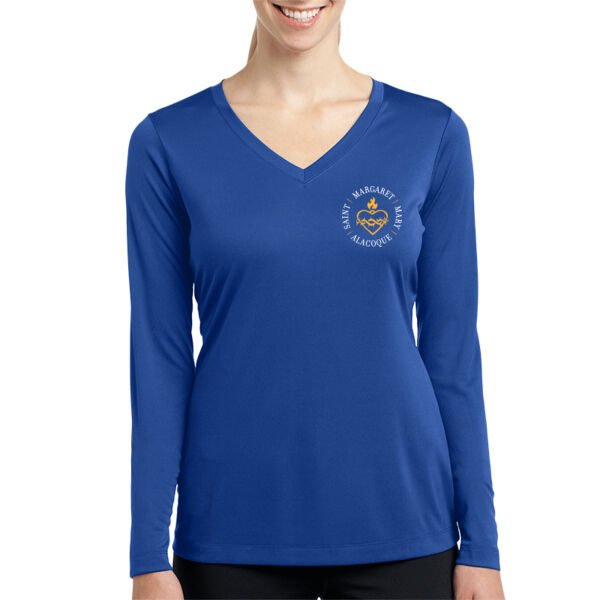 SMMA Printed - Women's Long Sleeve PosiCharge ® Competitor V Neck Tee Thumbnail